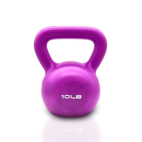 Ensemble de 2 haltères kettlebell de 4,5 kg (10 lbs), haltères de musculation pour femmes, avec poignée large et confortable.